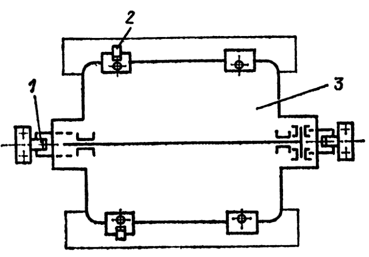 Схема фиксации корпуса на фундаментной плите